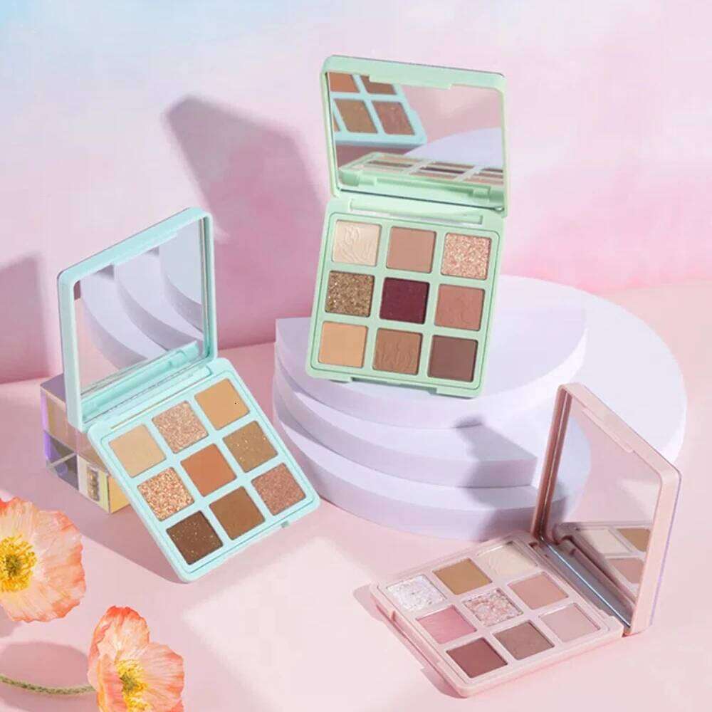 Gogotales 9 Colors Glitter Eyeshadow Palette Shimmer Pearlescent Blush Highlighter Matte Shadow Waterproof Eye Make Up X250716