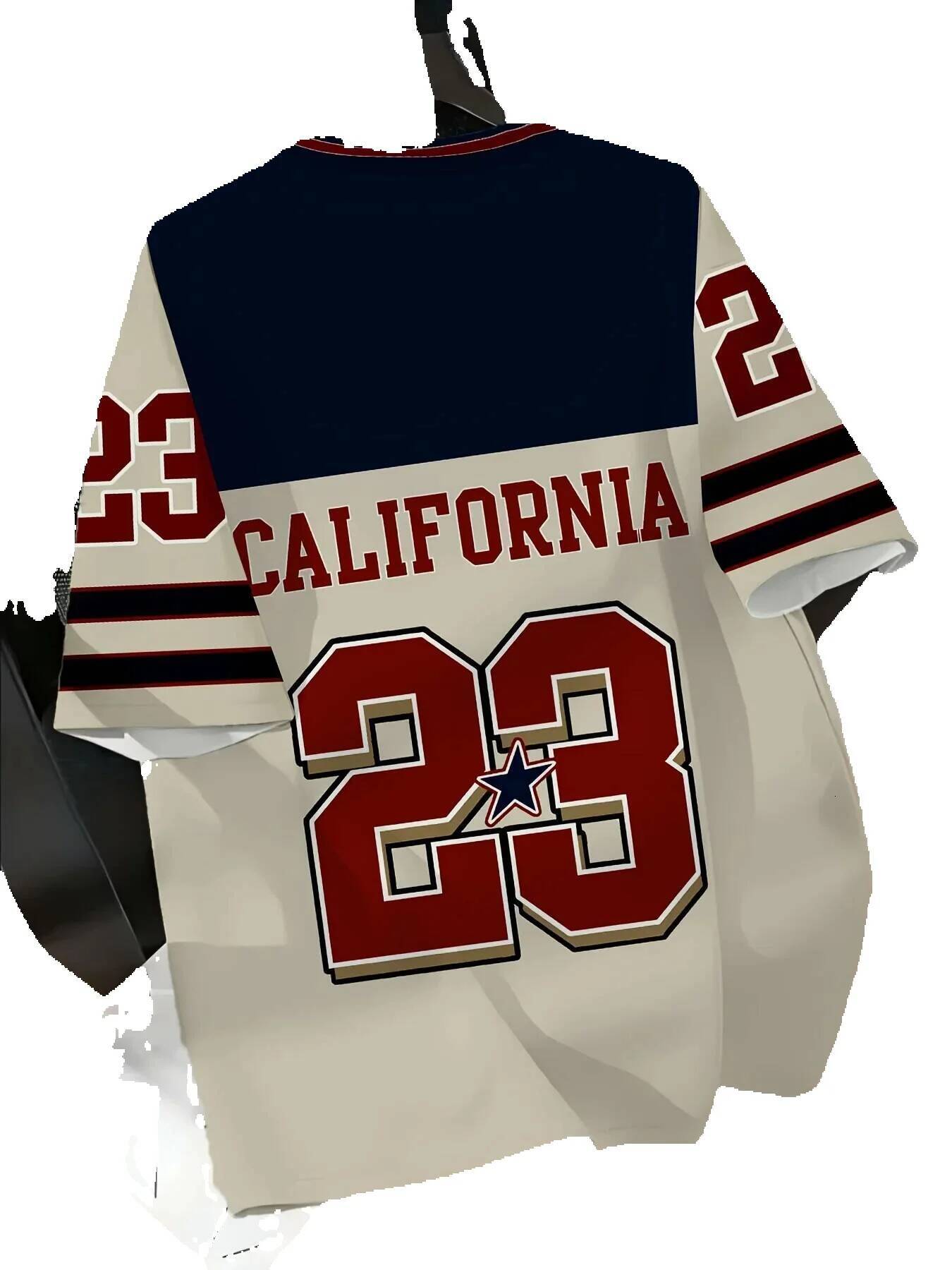 Summer 2025 new casual and comfortable men's t-shirt, personalized fashion with 3D letter print