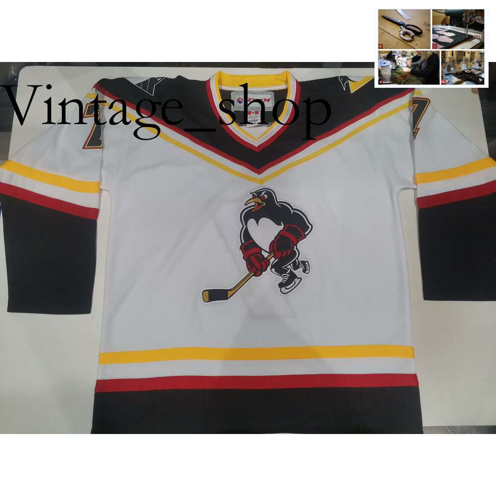 Vin8 Hockey jerseys Physical photos Wilkes Barre Scranton Penguins Darcy Verot Men Youth Women High School Size S-6XL or any name and number jersey
