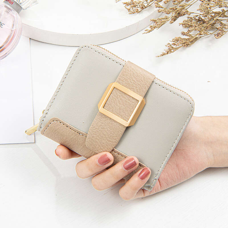 Small Zipper Wallet for Women Drawstring Coin Purse with Large Capacity Compact Money Holder Stylish and Lightweight