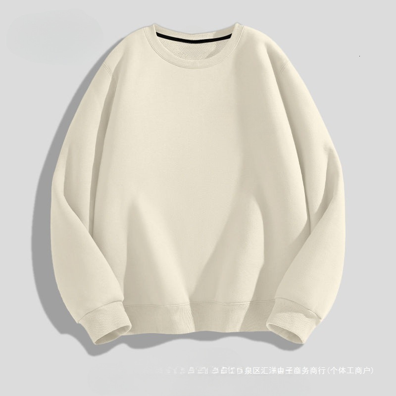 Classic Black Versatile Crew Neck Sweatshirt Men Women, Spring Autumn Thin Long Sleeve Hoodie for Teenagers and Couples