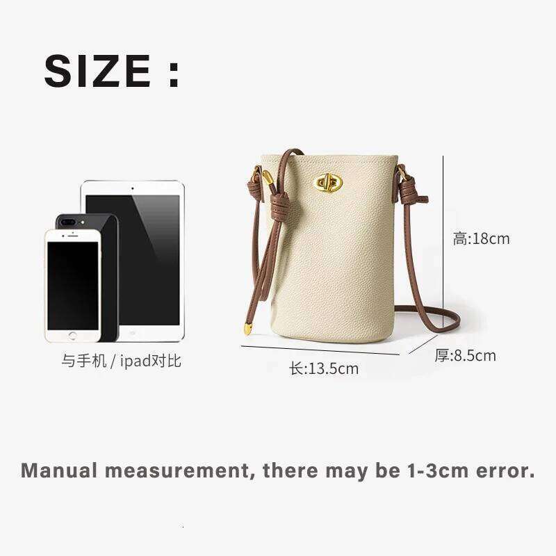 Women's Fashion Genuine Leather Pebbled Bucket Designer Portable Bag Top Layer Cowhide Shoulder Crossbody Ba