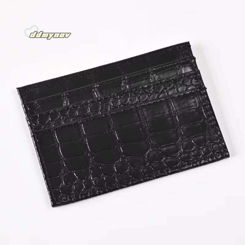 Crocodile Pattern Holder Wallet Pu Leather Thin Womens Business Credit Case Bag Student Id Bus Card Cover Purse ddmynov