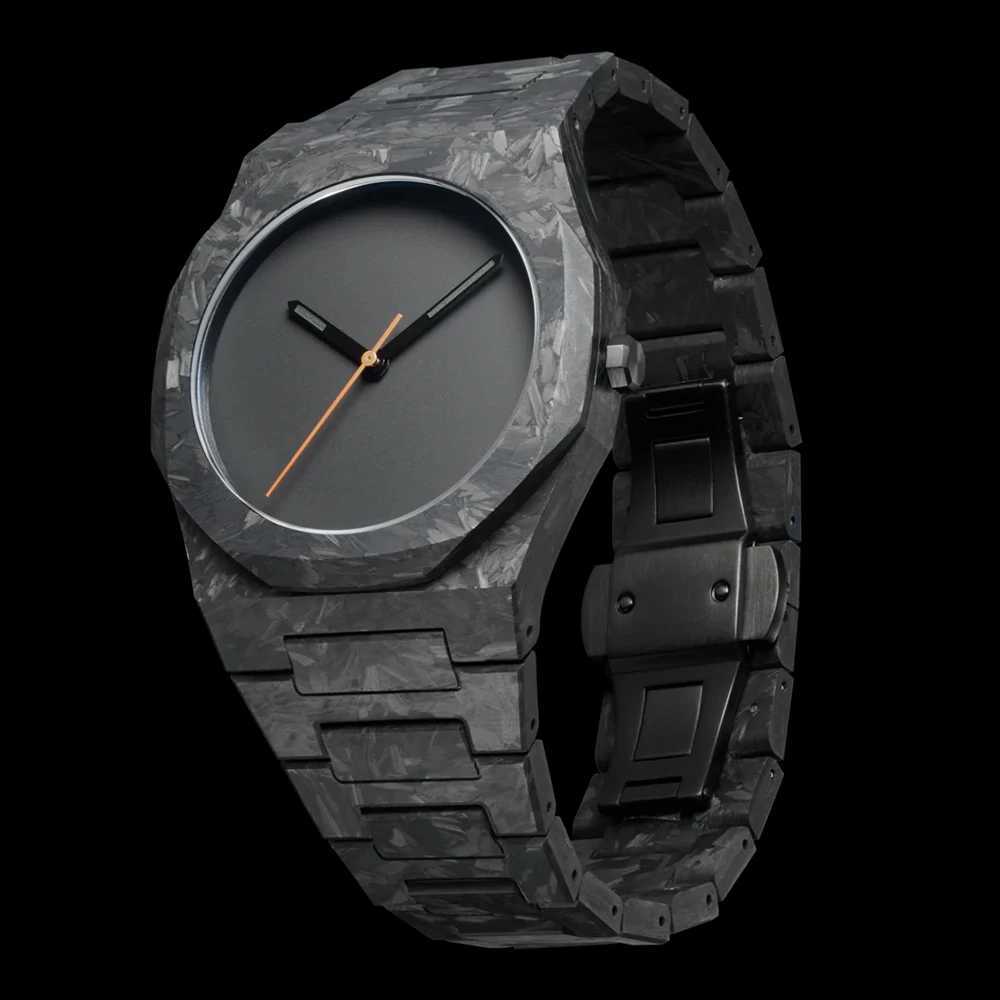 Mens Classic Business Arabic Numerals Polycaonate Quartz Fashion Sports Slim Waterproof Clock Y250715