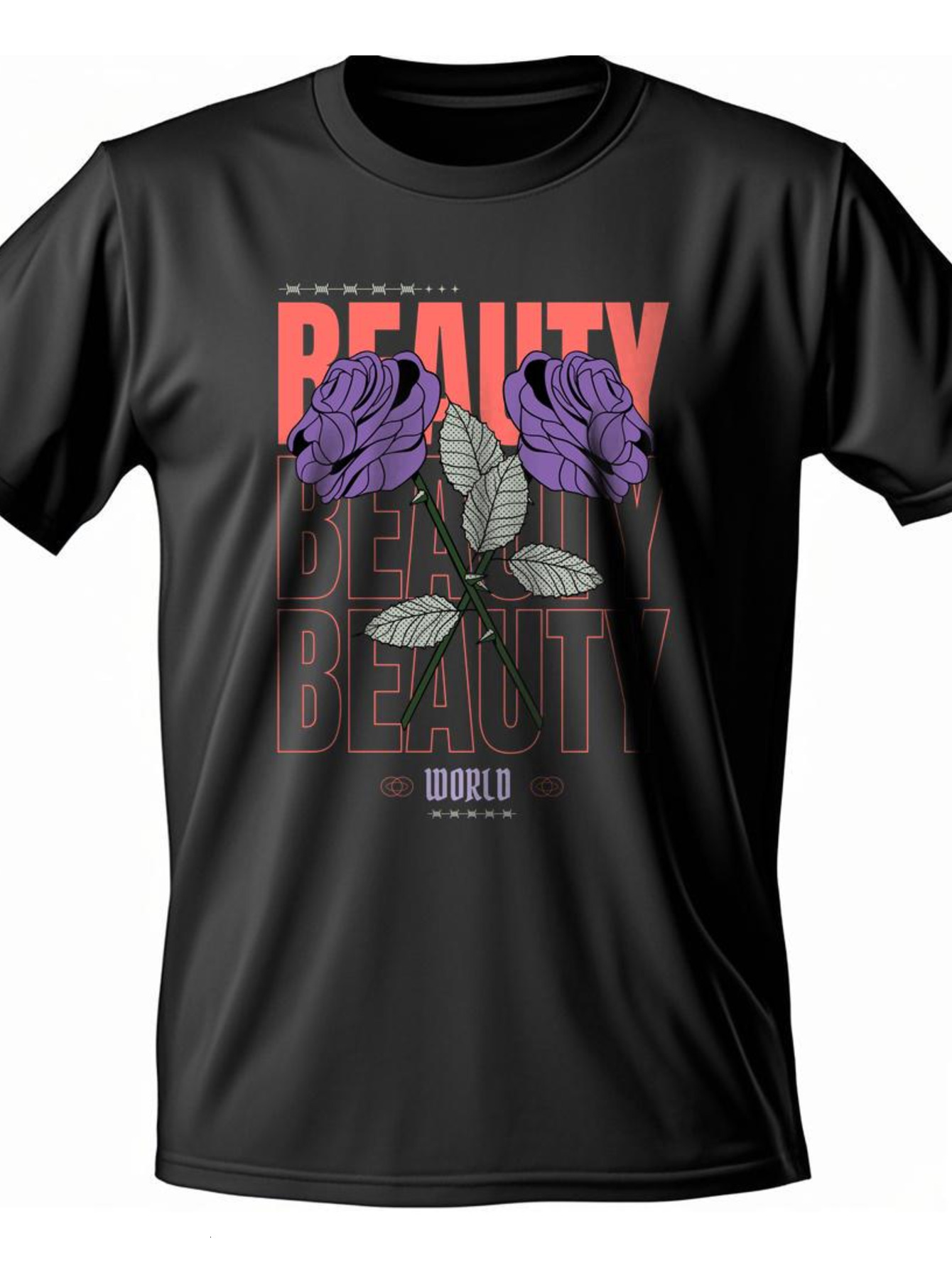 VogueEpoch S-3XL 180g Graphics Round collar Adult text T Shirts Short sleeve Cotton Men black White Wed 98