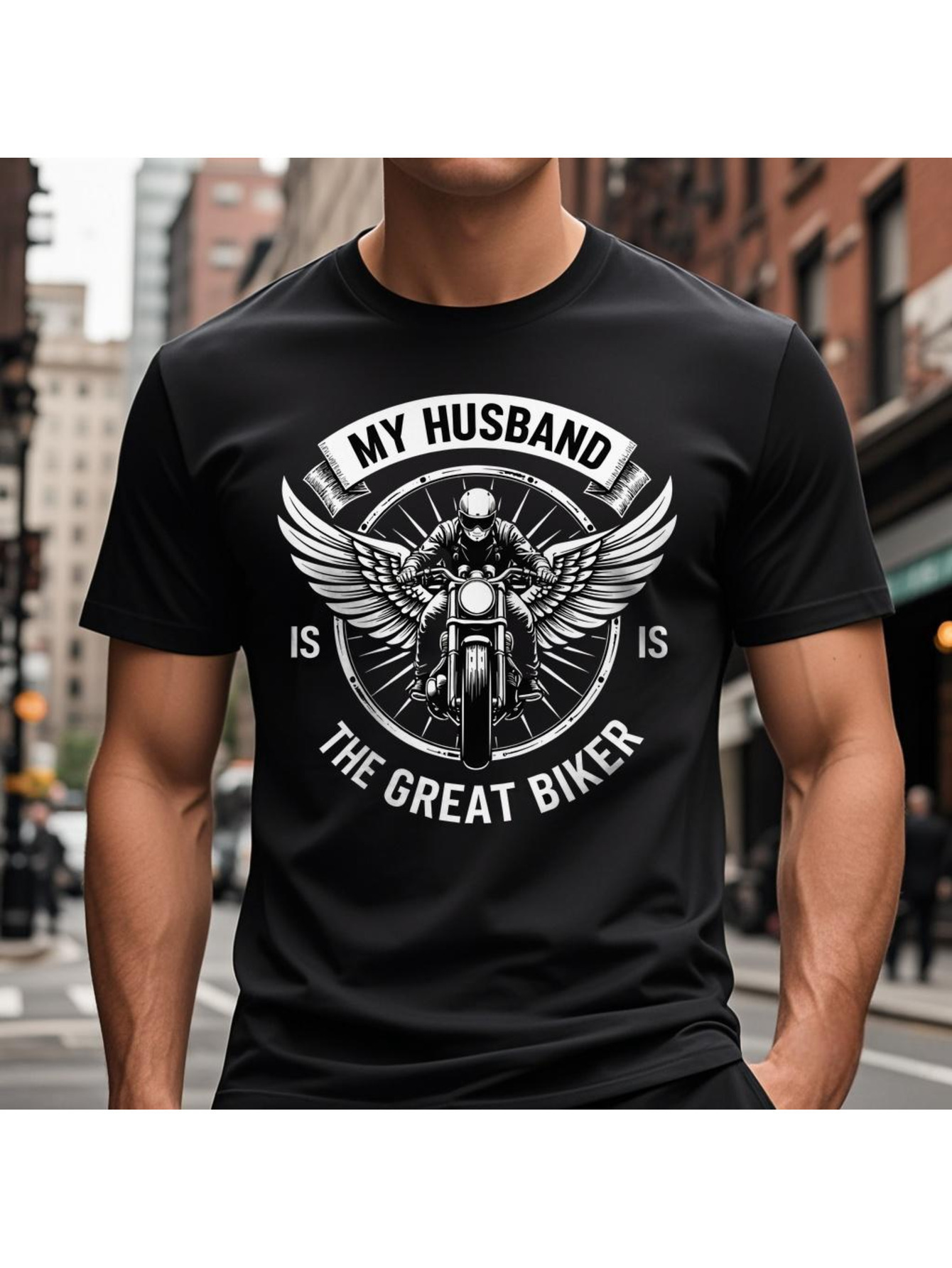 VogueEpoch Cotton T Shirts Round collar White motorcycle Men Adult Short sleeve S-3XL black 180g Wed 81