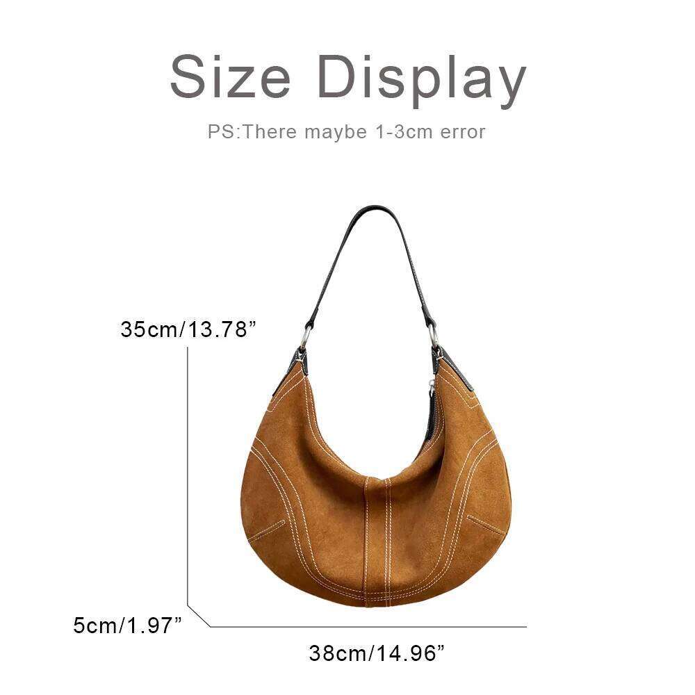 Custom Initials Genuine Leather Half Moon Bag For Women Designer Handbag Purse 2025 New In Cowhide Slim Underarm Shoulder