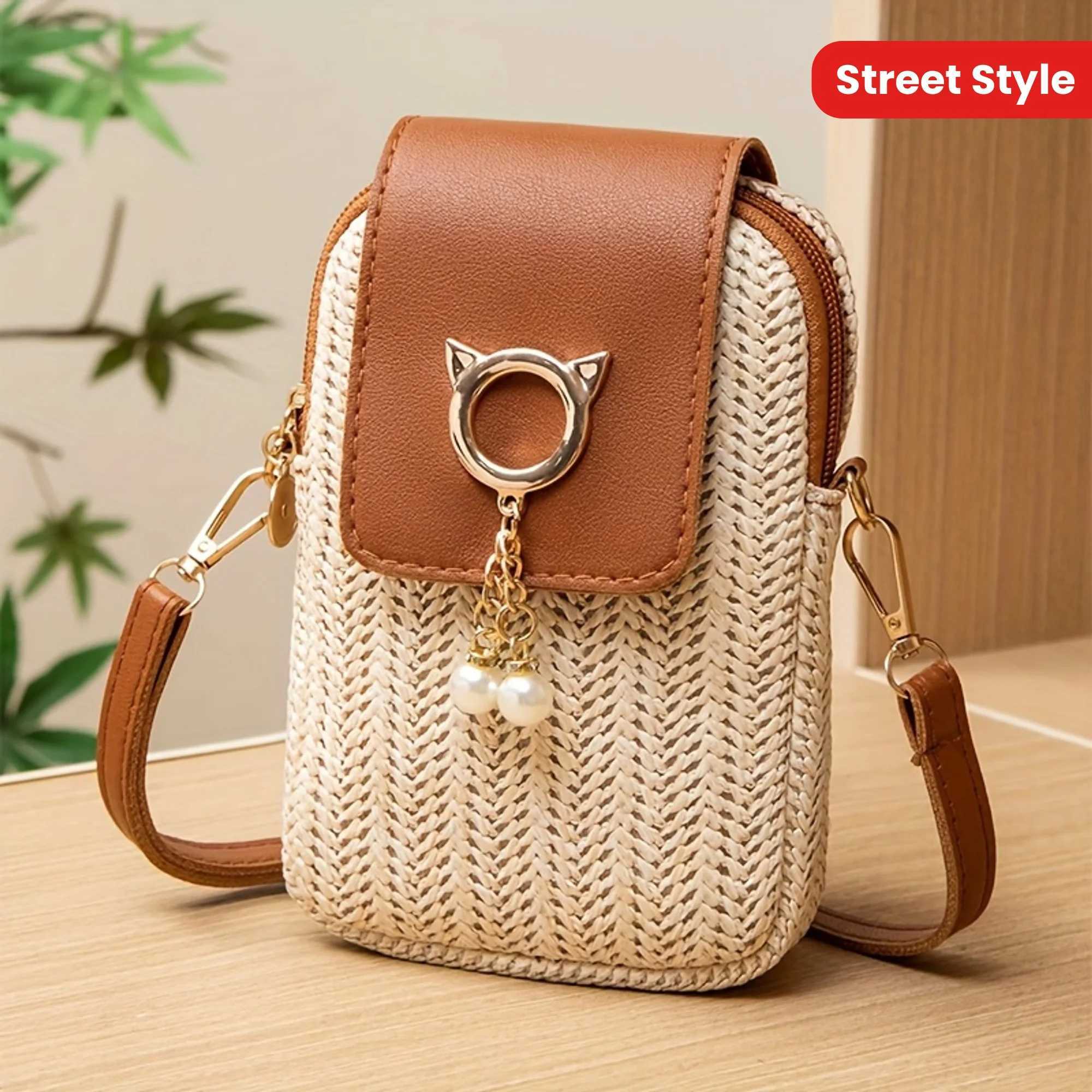 Casual Street Style Cute Mini Crossbody Phone Bag Suitable for Women Outing Party Suitable for People Over 15 Years Old