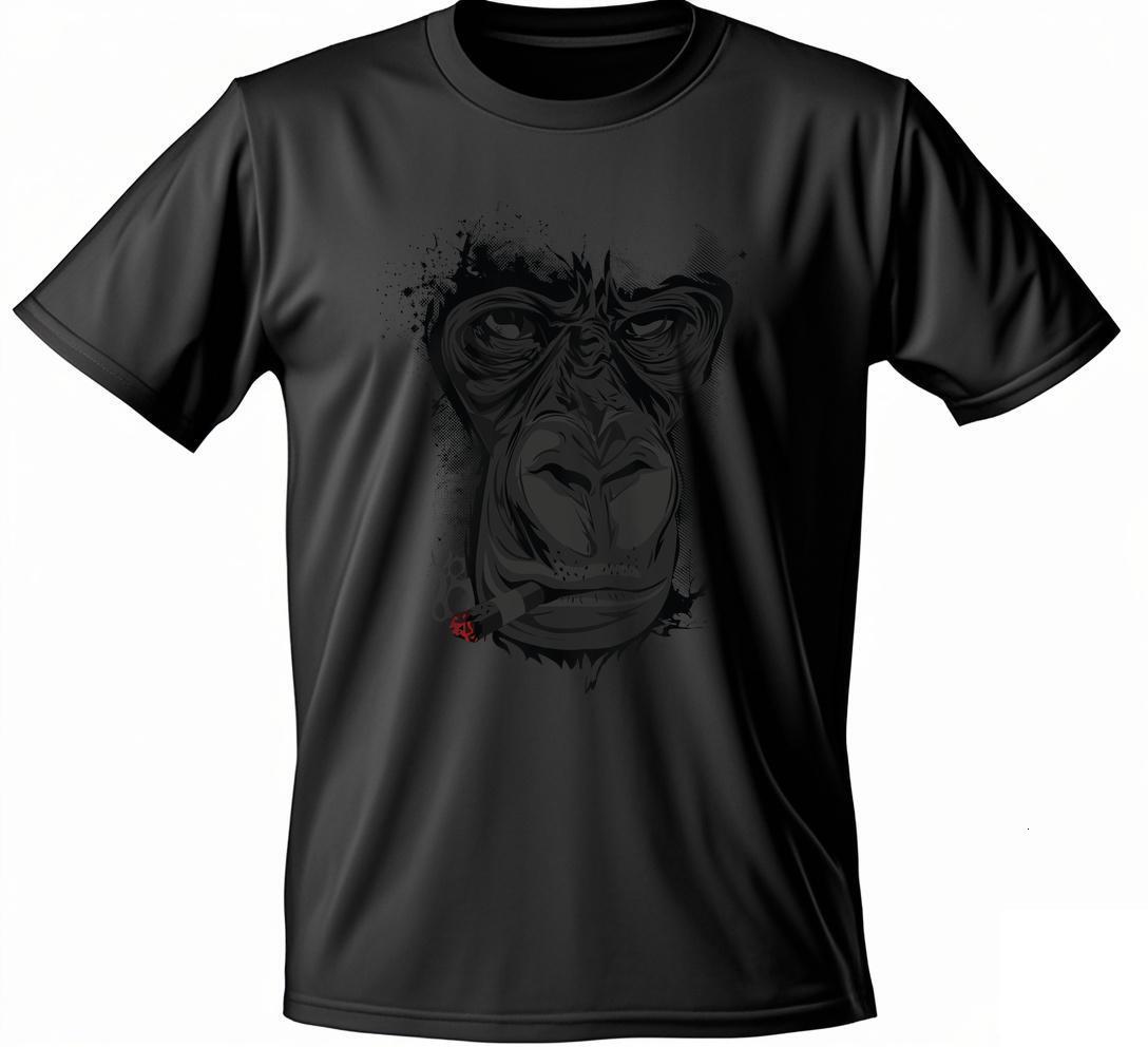 Round collar black Cotton Men S-3XL White T Shirts Wolf Short sleeve Wed 86 i