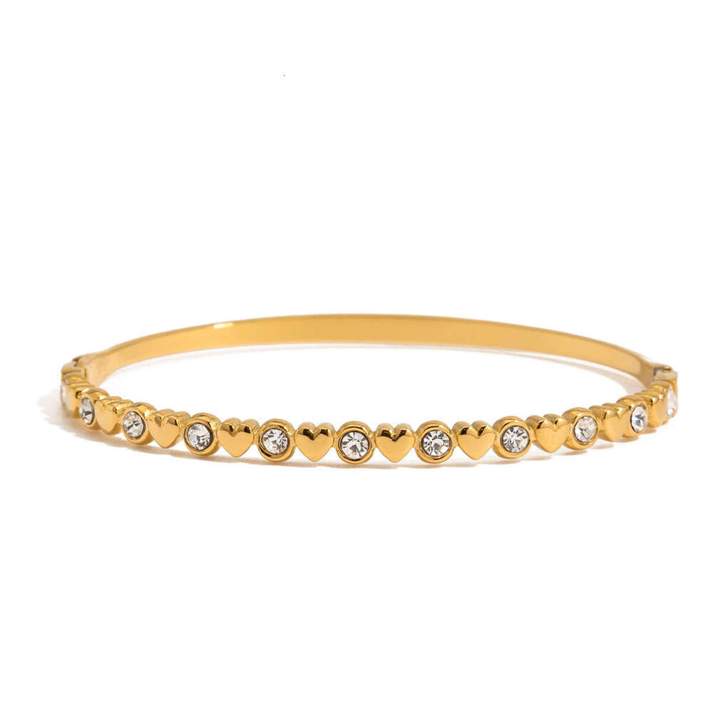 Wanxing Zircon Bracelet Light High-end Feel Titanium Steel Non-fading Niche Design Jewelry