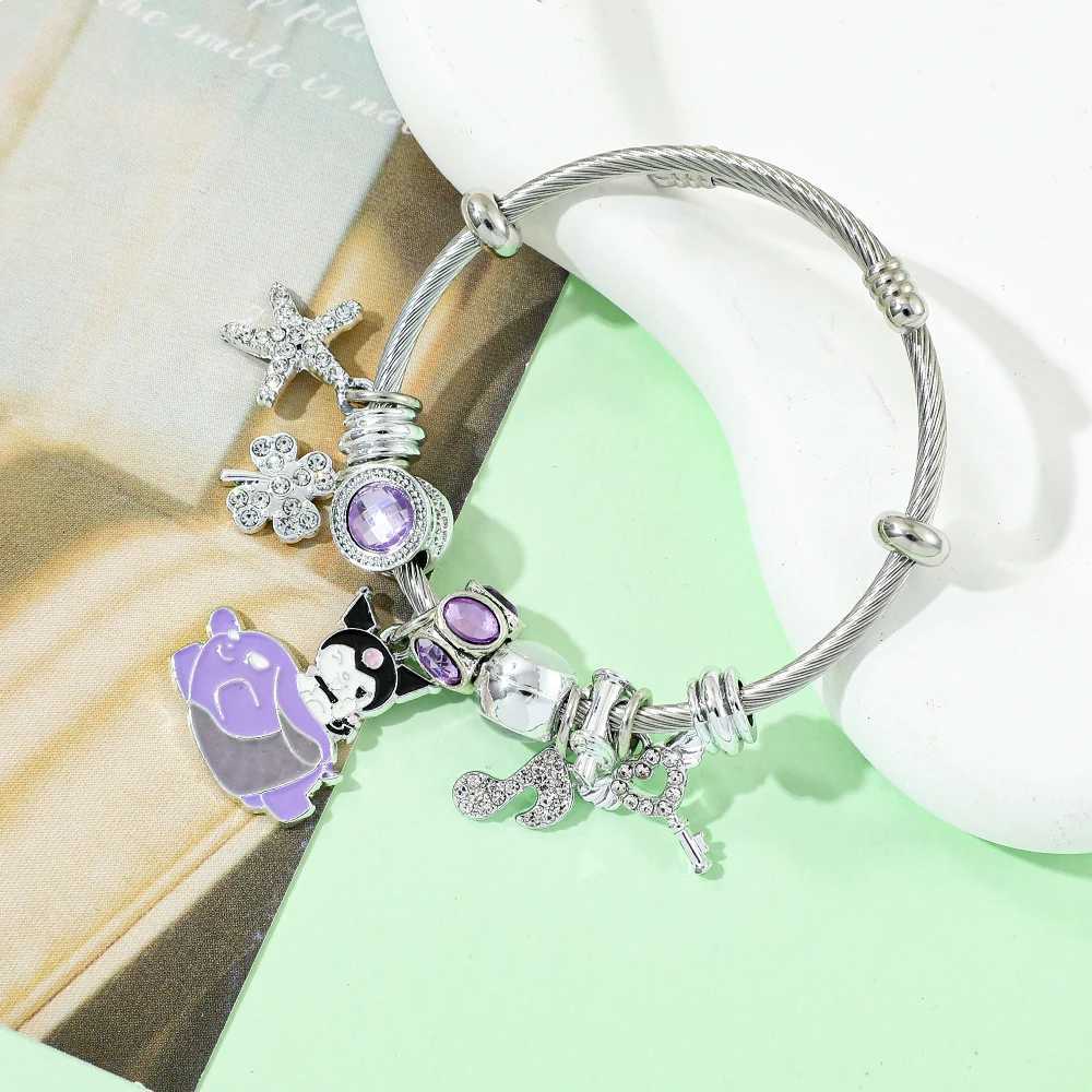Sanrio Anime Figure Kuromi Creative Bracelet Charming Naughty Sanrio Bracelet for Friend Holiday Party Accessories Gift w250716
