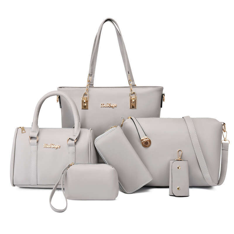 Women's New Fashion Six-Piece Set Mother and Child Large Capacity Shoulder Handbag Crossbody Bag