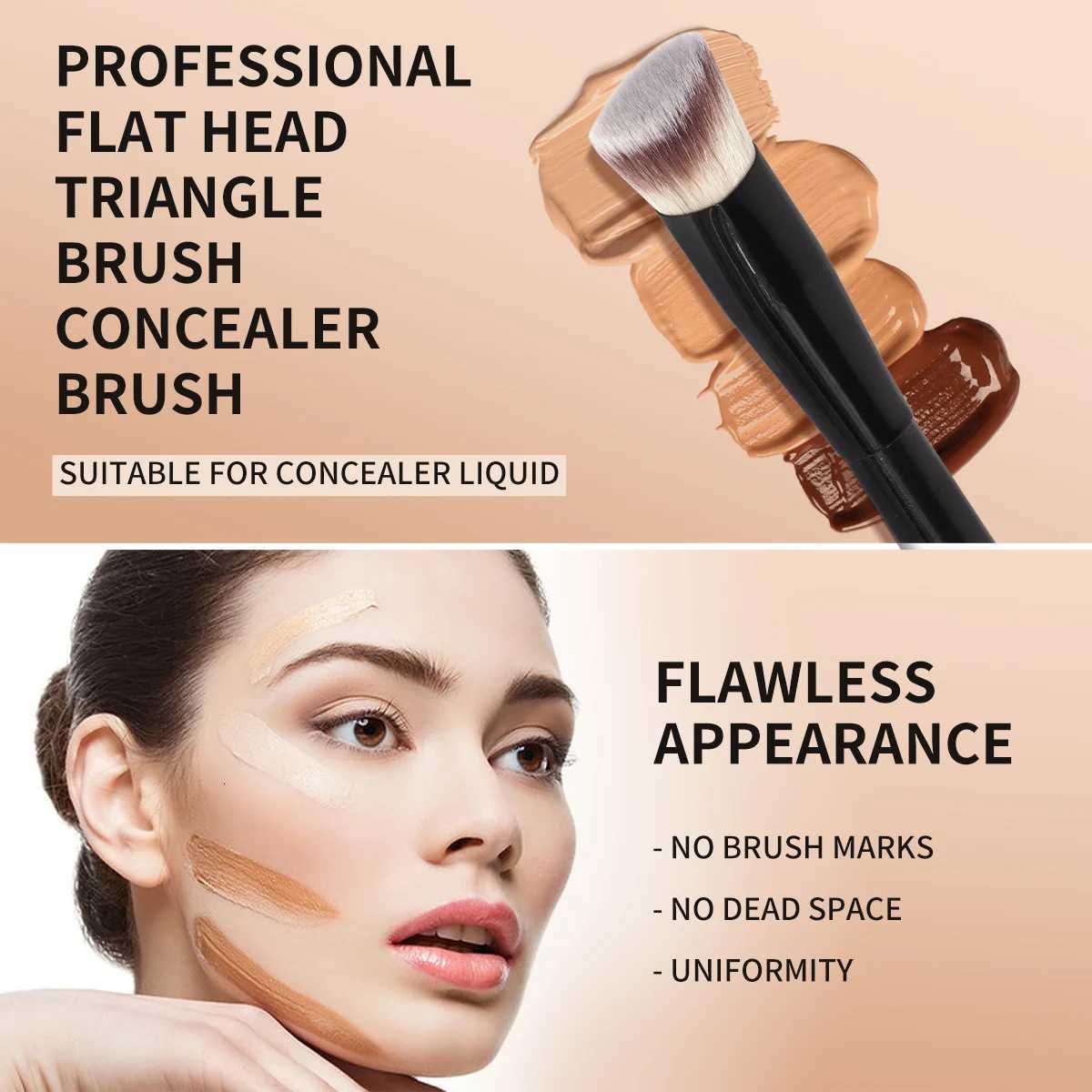 3PCS Makeup Brushes Set for Cosmetic Foundation Powder Blush Concealer Kabuki Blending Skin-friendly Beauty Tools XJ2500716