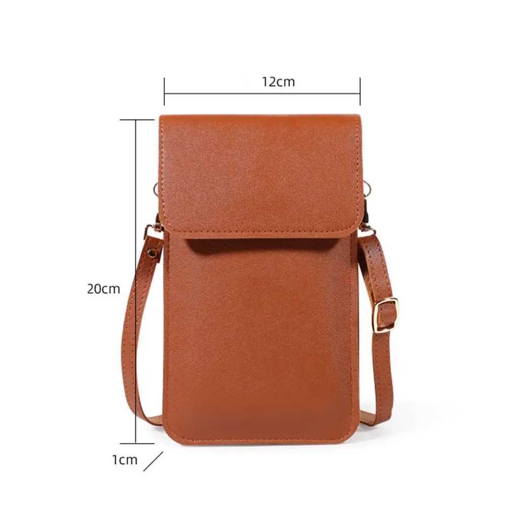 Single Shoulder Bag Crossbody Bag Messenger Bag Touch Screen Cell Phone Pocket Bag Mobile Phone Bag Card Holder Female Handbag