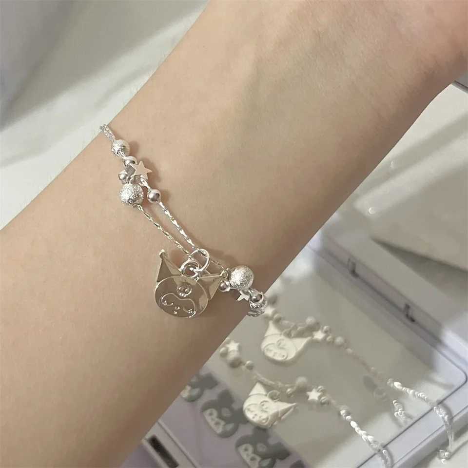 Sanrio Kawaii Sanrio Hello Kitty Bracelet Cute Cartoon My Melody Couple Star Hand Jewelry Girly Heart Jewelry Accessories Friends Gifts w250716