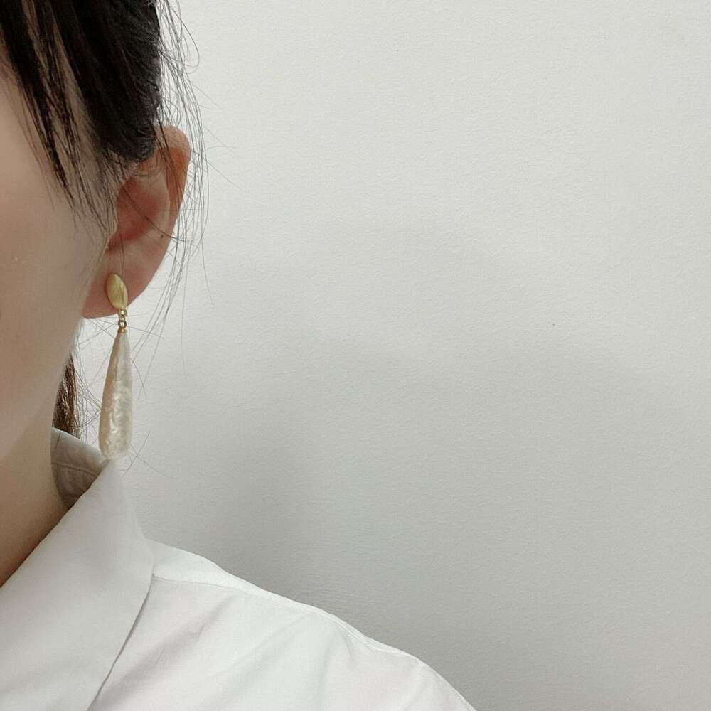 Chinese Style Elegant and Gentle New Fashion Earrings Tassel Dress Cotton Bead Long Versatile Ear Accessories