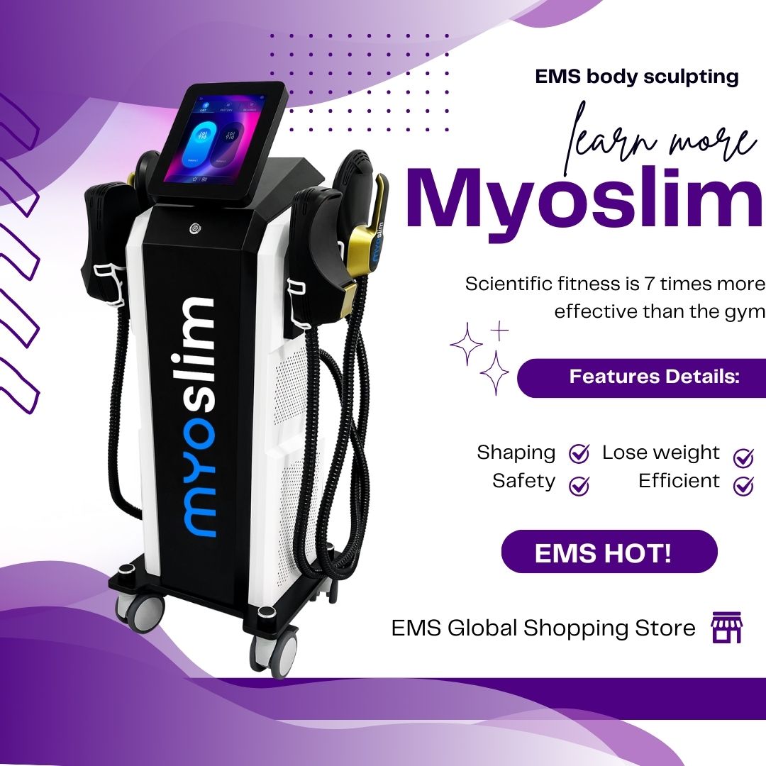 Electromagnetic Slimming Machine Myoslim EMS RF High Energy For Build Abs And Tone Buttocks Professional Body Treatment For Beauty Clinics