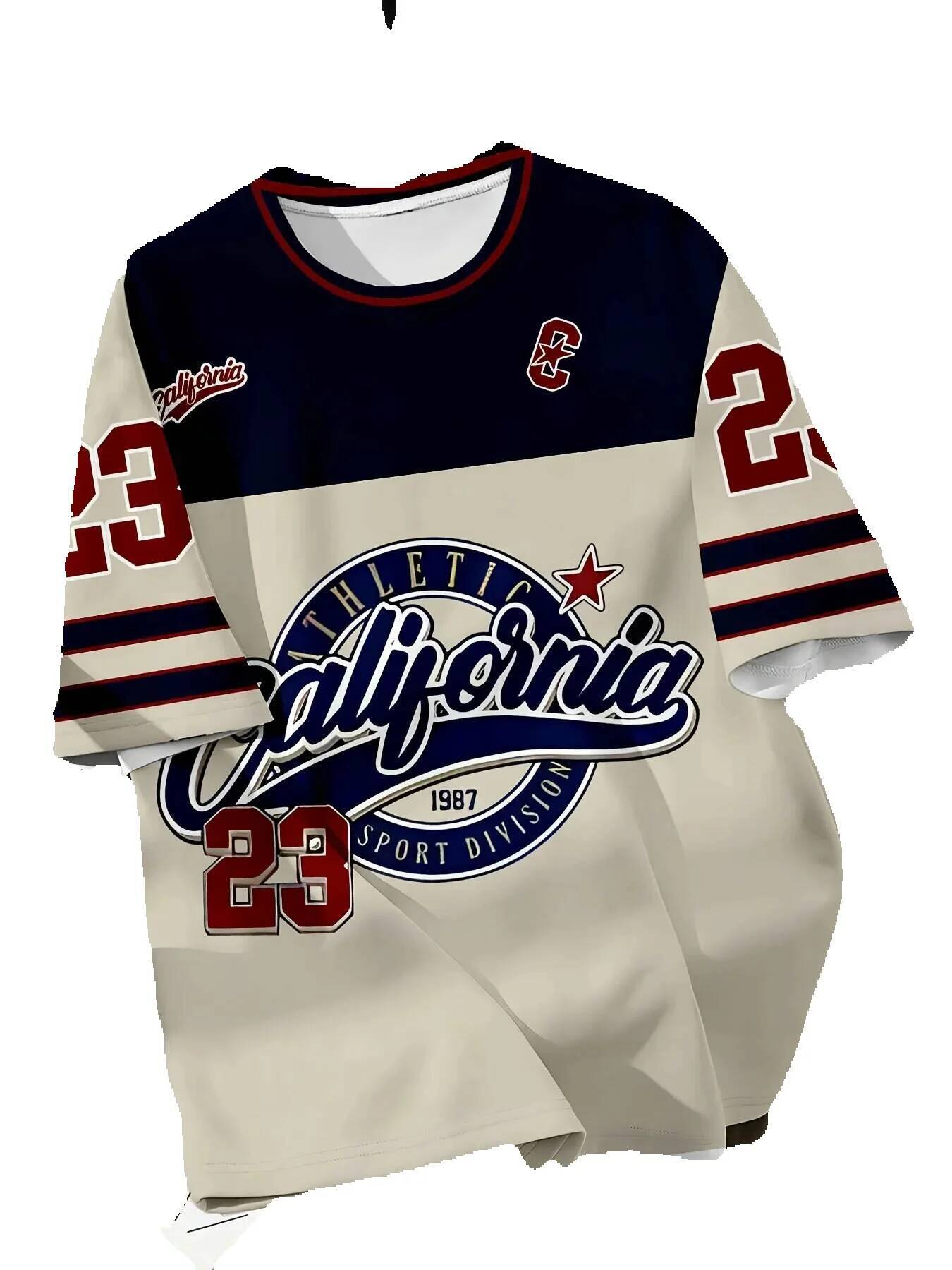 Summer 2025 new casual and comfortable men's t-shirt, personalized fashion with 3D letter print