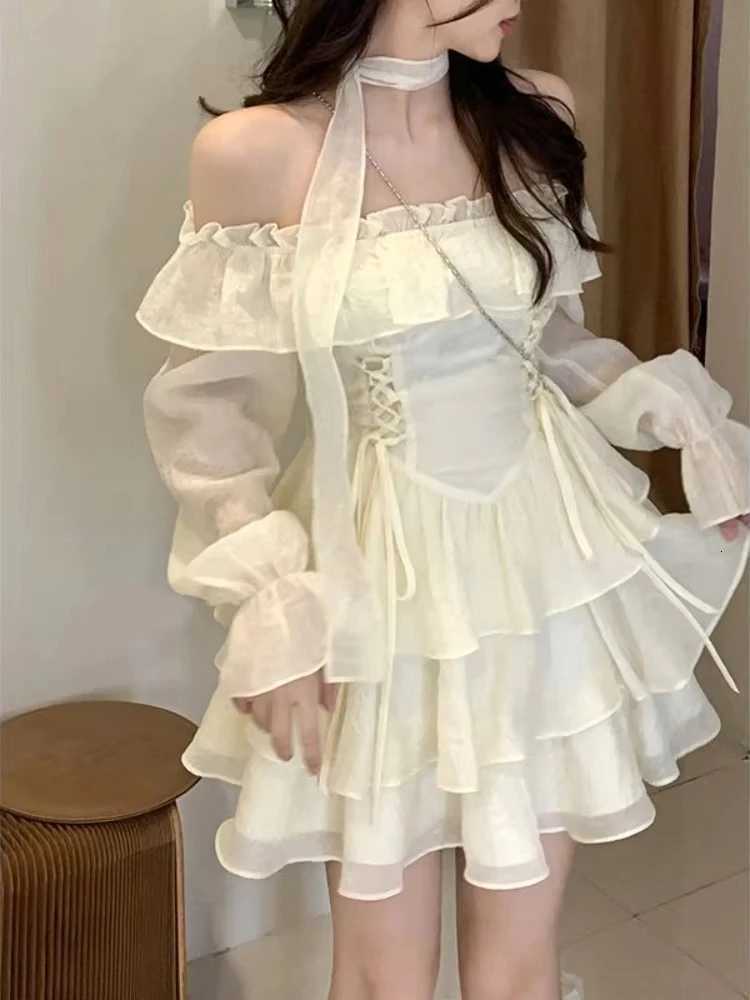 Summer Woman Lolita Sweet Y2k Mini Dress Casual Sleeveless Sexy Short Party Dress Hot Girls One Piece Dress Korean Fashion R250716