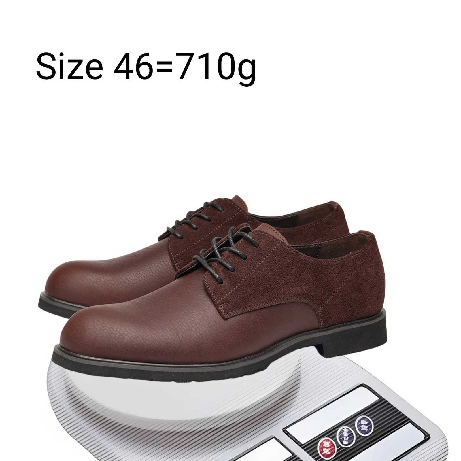 Genuine Leather Men Derby Shoes Thick Sole Men Casual Shoes Men Leather Shoes W250716