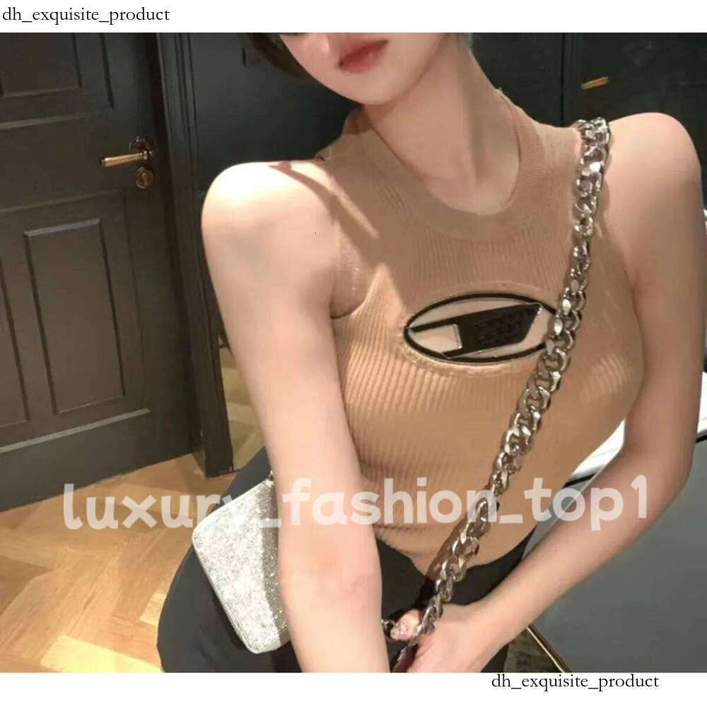 d tank top Womens tank Y2k Top for Women Fashion Strt Spice Girl Slim Show Chest D Embroidery Crop Short Open Umbilical Versatile Top Party Charm Tank