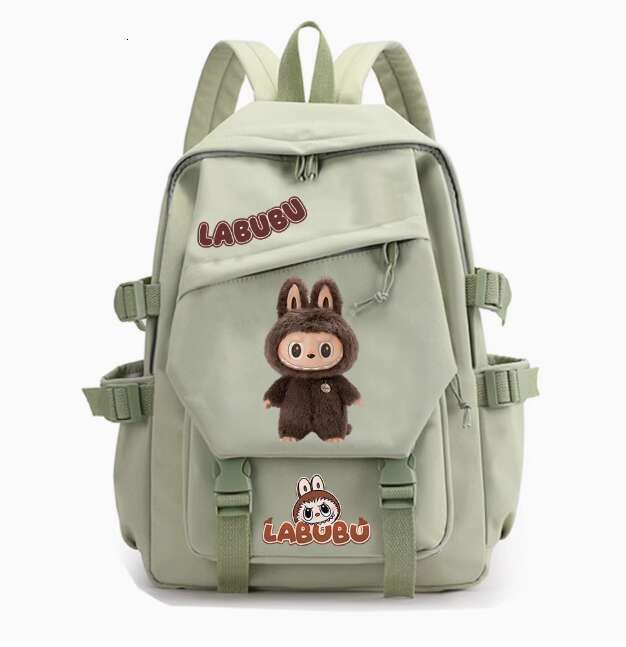 Designer Bags Labubu Double Strap Shoulder Purse fashionable, breathable Women Bag For Girls and boys PU Leather Schoolbag Cartoon Baby
