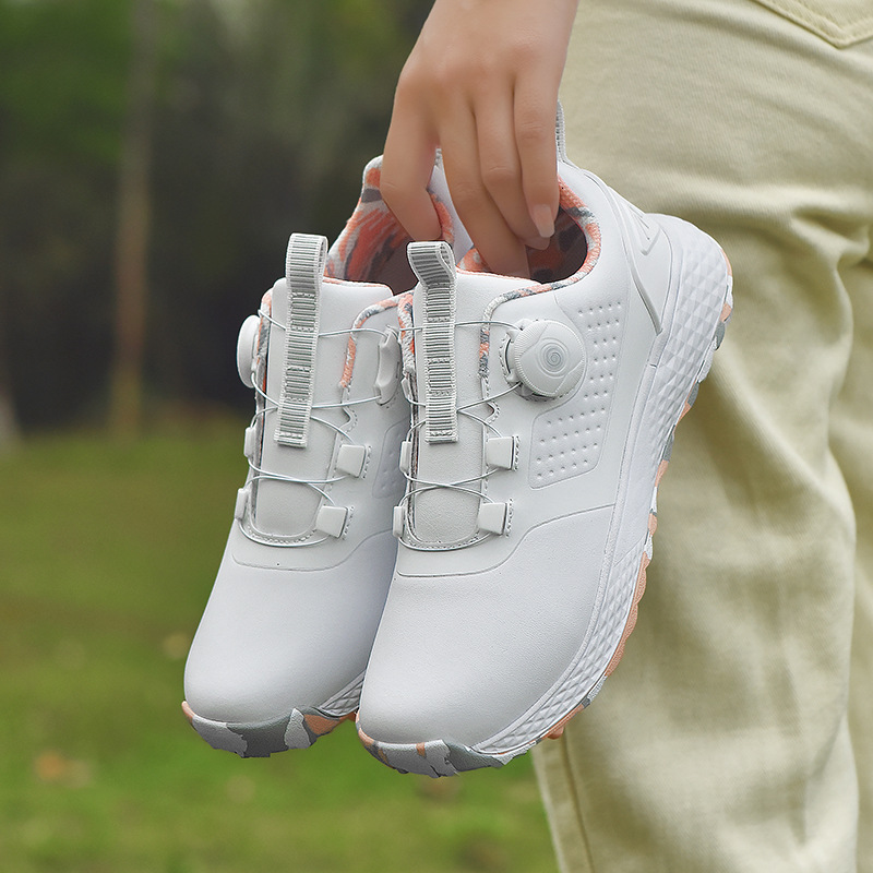 2023 New Golf Shoes for Men and Women, Couples Style, Fixed Spikes, Waterproof, Breathable, Non-Slip, Trendy ddmysaturn