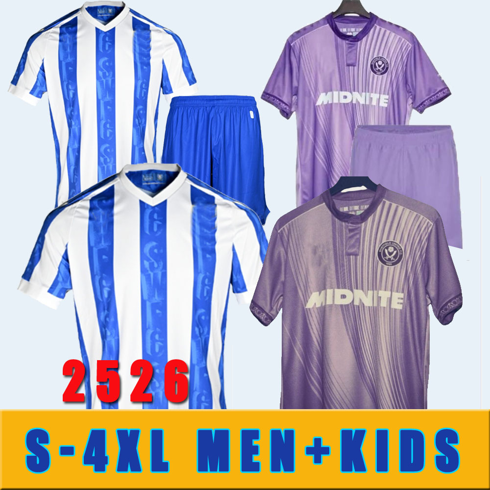 2025 2026 S-4XL Sheffield HOME soccer jerseys away AHMEDHODZIC HAMER Unitedes DAVIES BOGLE BREWSTER MCBURNIE SHARP NDIAYE TRAORE Football Shirt Adult suit BANNAN