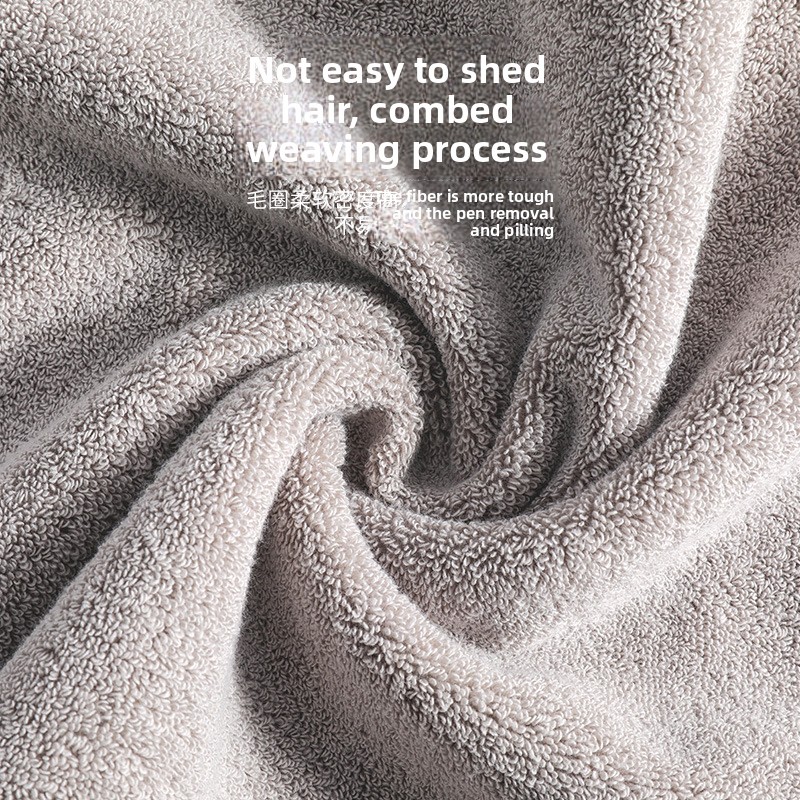6 packs of high-grade pure cotton towel water-absorbing thickened soft towels embroidery household pure cotton face towels wholesale
