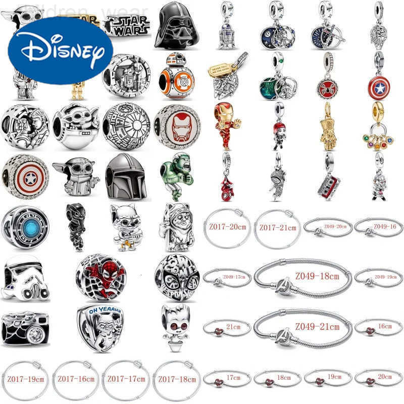 Disney Fashion Diy European Girl Hand Pendant For Original 925 Sterling Silver Plated Bracelet Necklace For Women Jewelry W20250716
