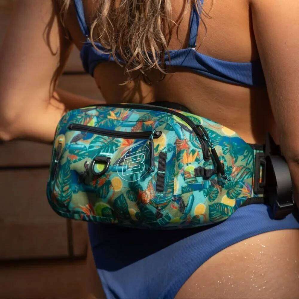 Designer Luxury Highwater Waist Belt Pack Fully Waterproof SUP Zip Up Fanny Bag Adjustable Strap Outdoor Water Sports Extra Storage Complet