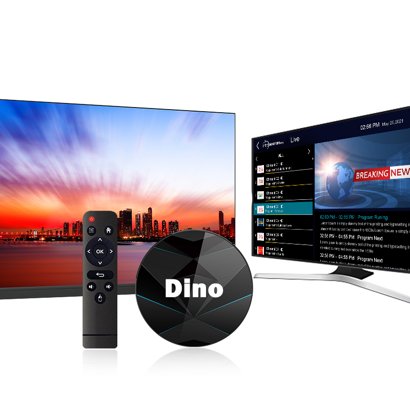 Android 9.0 DINO TV BOX RK3318 Quad-Core 64bit 4GB DDR3 EMMC 128G HDR10 VP9 SMART TV MEDIA BOX Penta-Core Mali-450 SET TOP BOX