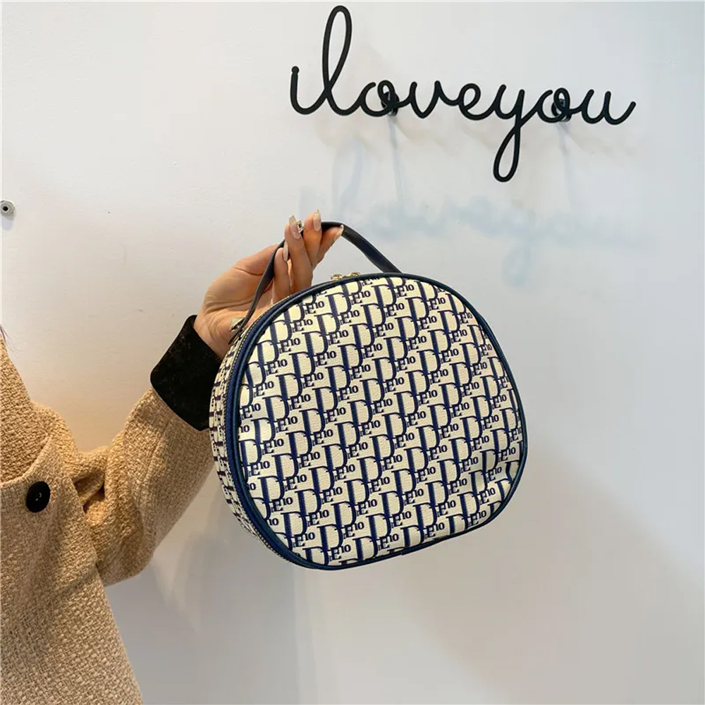 Makeup bag Free Shipping Designer Cosmetic Bag Vanity Bag New Double Pull Head Fashion Large Capacity Cosmetic Bag Female Storage Travel Handheld Wash