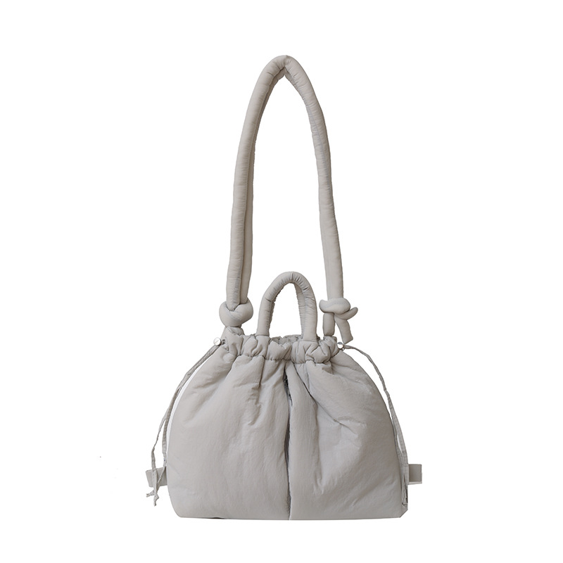 Fashion Small Puffer Tote Bag Designer Padded Women Shoulder Bags Nylon Down Cotton Crossbody Bag Mini Lady Handbags 2024