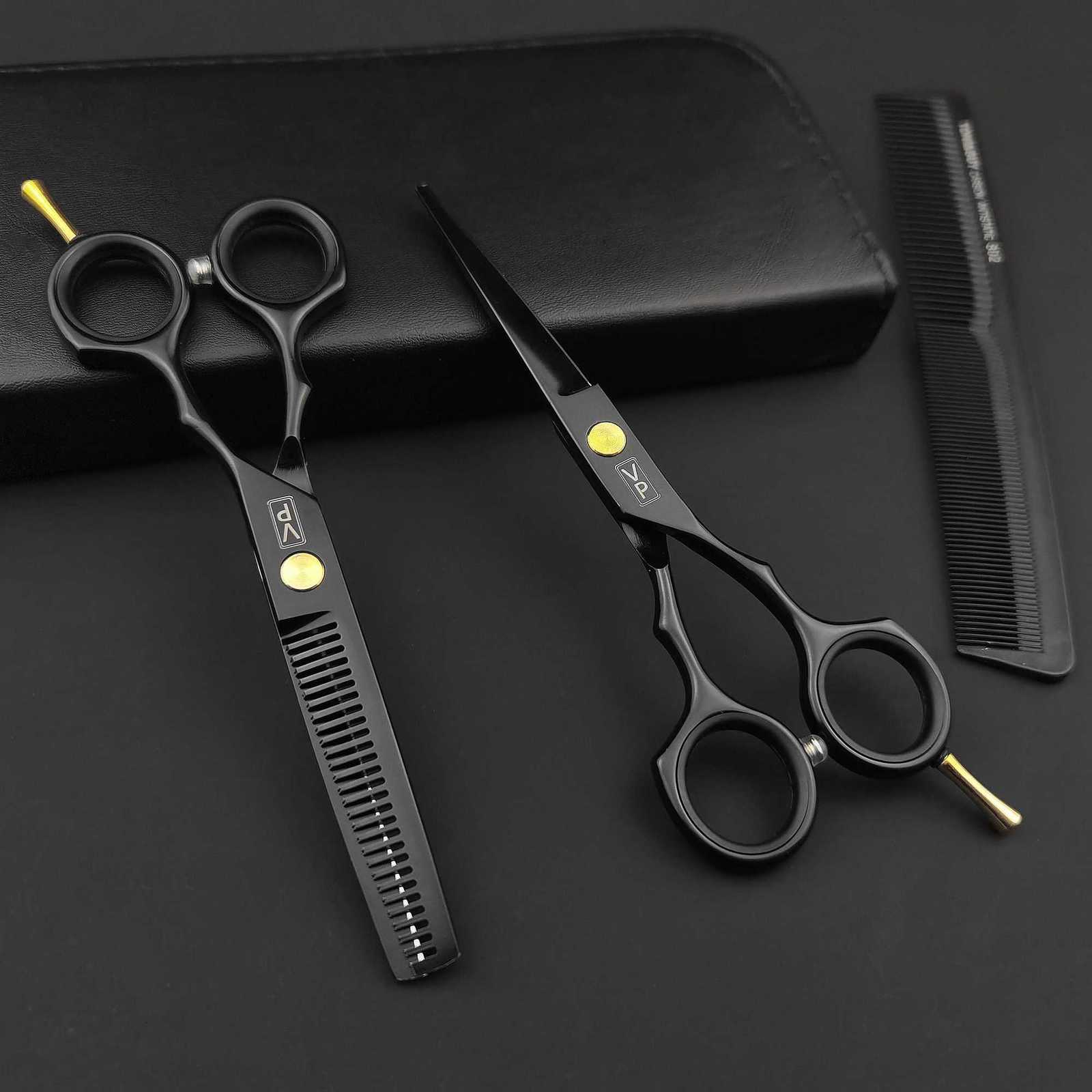 5.5 440c Stainless Steel Scissor Professional Hairdressers Hair Scissors Hair Cutting Salon Hairdressing Thinning Shears Set W250716
