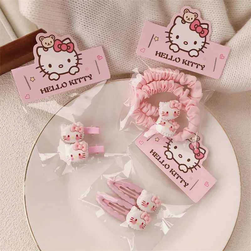 Sanrio Cartoon Cute KT Hairband Sweet Girl Hairband Soft Cute Elastic Hair Tie Hair Accessories w250716