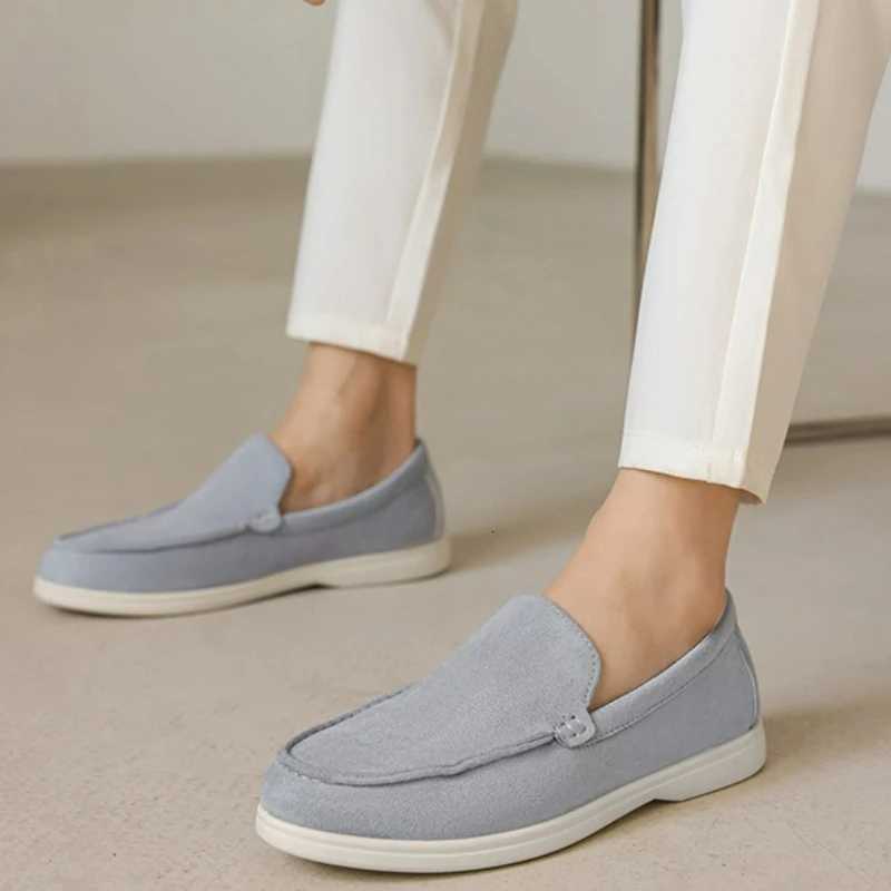 Mens Casual Shoes Suede Leather Loafers Classic British Style Men Shoes Lightweight Soft Moccasins Men Slip-on Driving Flats W250716