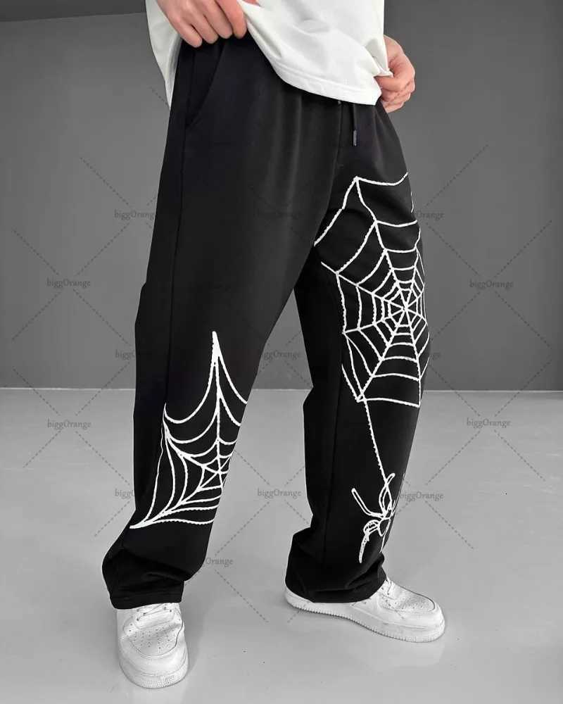 New Street Hip-hop Casual Loose Straight Trousers Men American Harajuku Retro Y2K Fashion Oversized Casual Pants Women y250716
