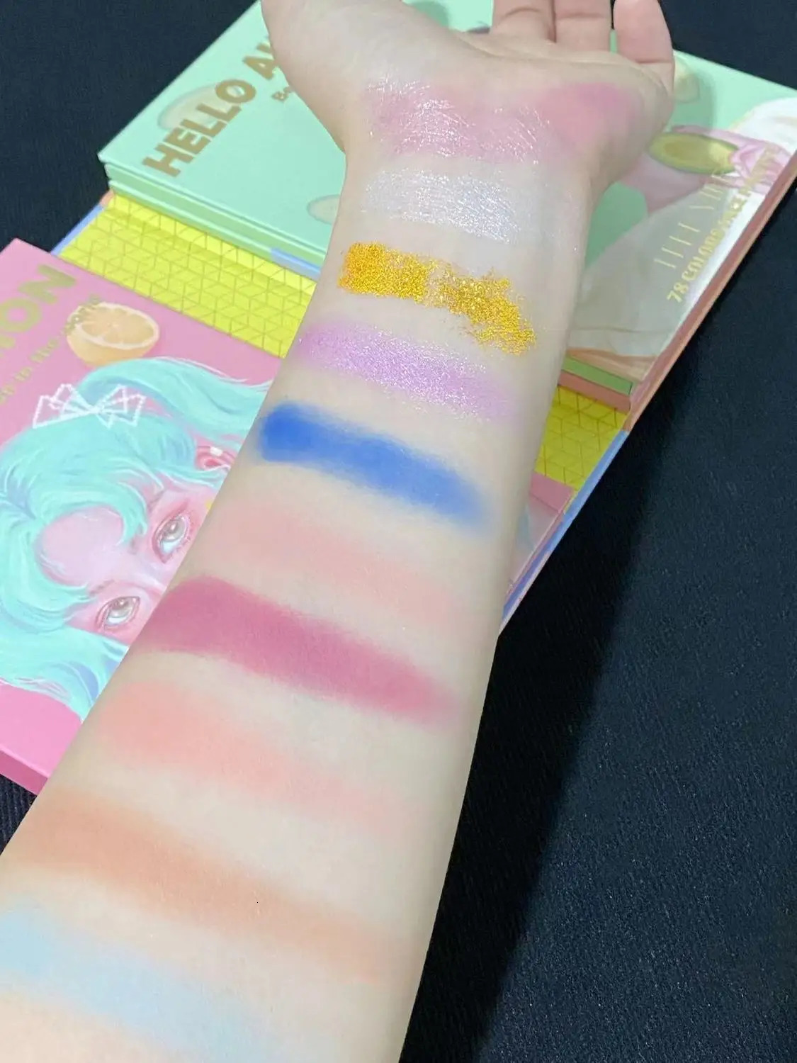 78 Color Three Layer Foldable Shimmer Glitter Eyeshadow Palette Makeup Gift Kit 250712