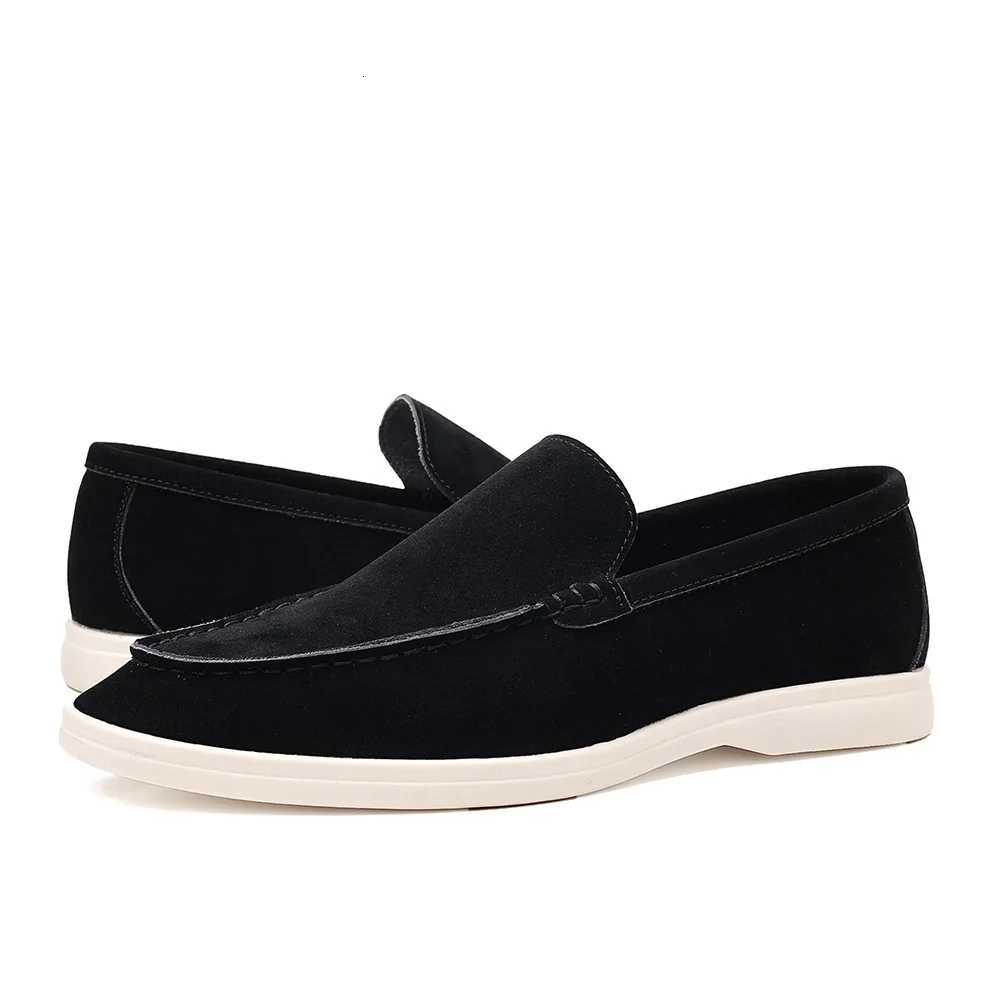 Classic Moccasins Dress Shoes Men Suede Leather Shoes For Men Loafers Formal Wedding Party Shoes Social Flats Size 39-49 W250716