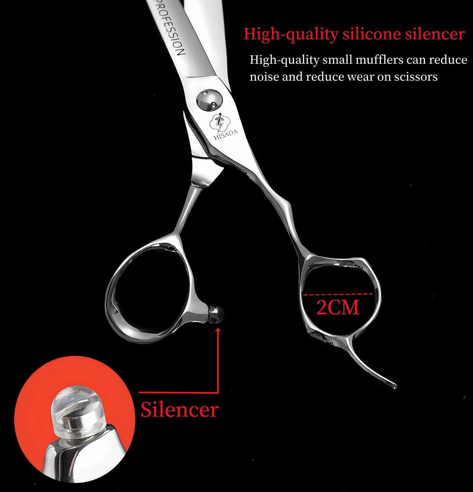 New HISADA Barber Scissors Professional High-End Hair Scissors 6.0/7.0-inch Barber Shop Scissors Japanese Handmade VG10 Material W250716
