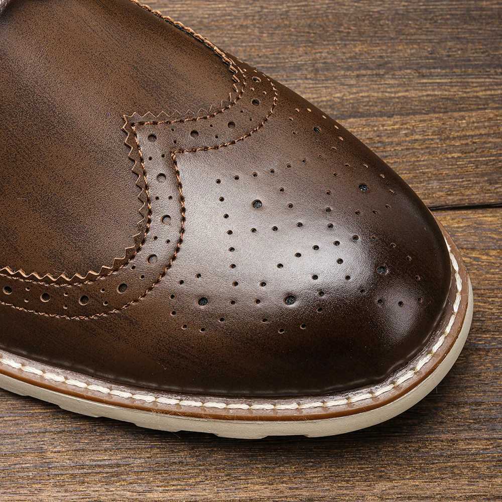 2023 Brand Mens Brogue Casual Shoes Fashion Comfortable Shoes W250716
