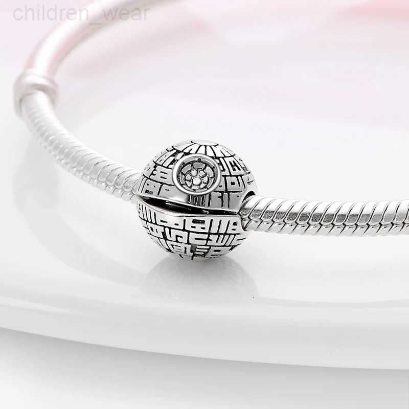 Disney 925 Silver Star Wars Series Yoda Mandalorian Helmet Charm Fits Original Disney Brand Bracelet Women Birthday Gift W20250716