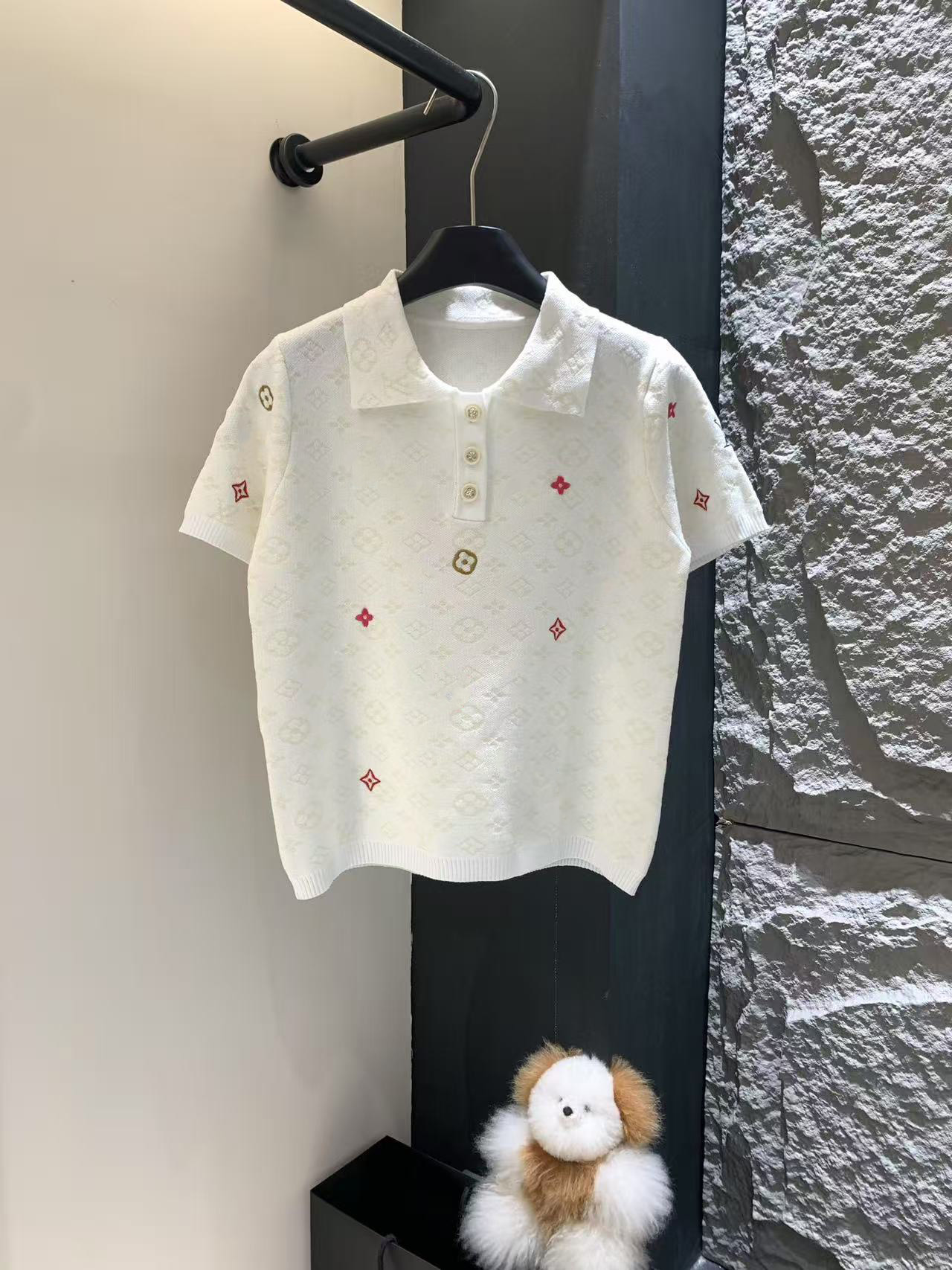 Designer Designer Top Designer Top Designer maglietta da ricamo da ricamo da donna con camicia da donna a maglietta S--XL