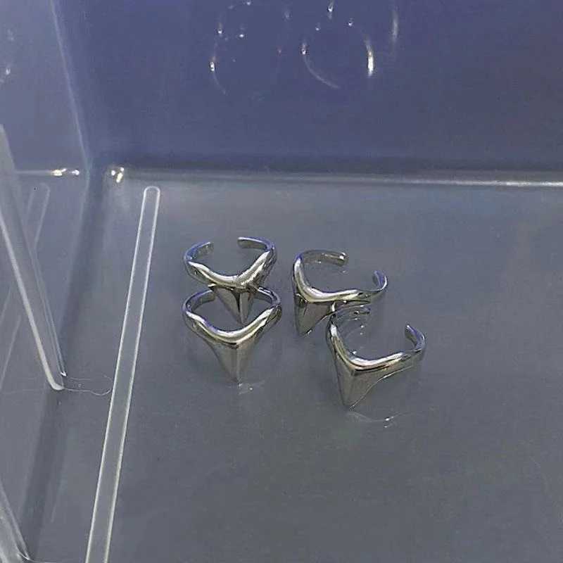 4 Pcs Y2k Metal Index Finger Rings Punk Hiphop Gothic Geometric Buckle Joint Tail Ring For Women Men Jewelry Gift S250716