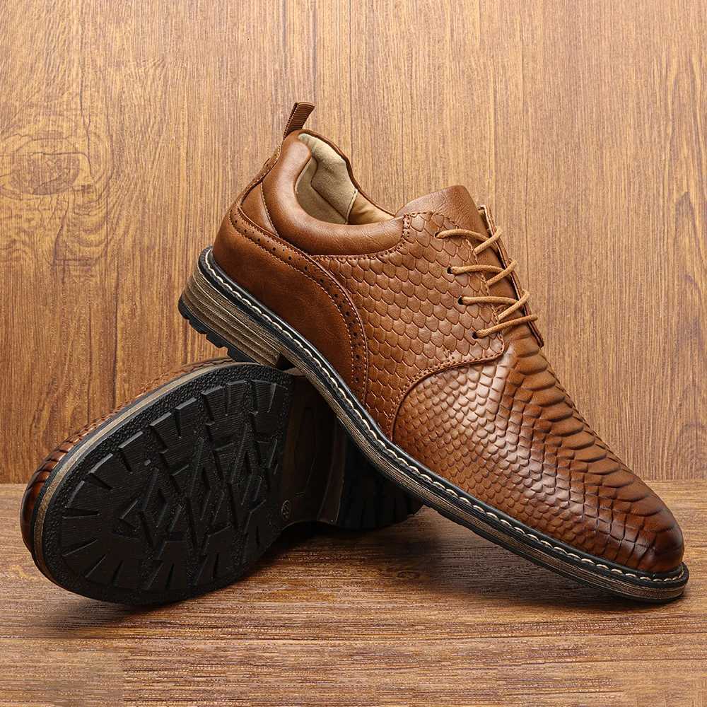 40~46 Leather Shoes Men Fashion Brand Comfortable 2024 Casual Shoes Men W250716