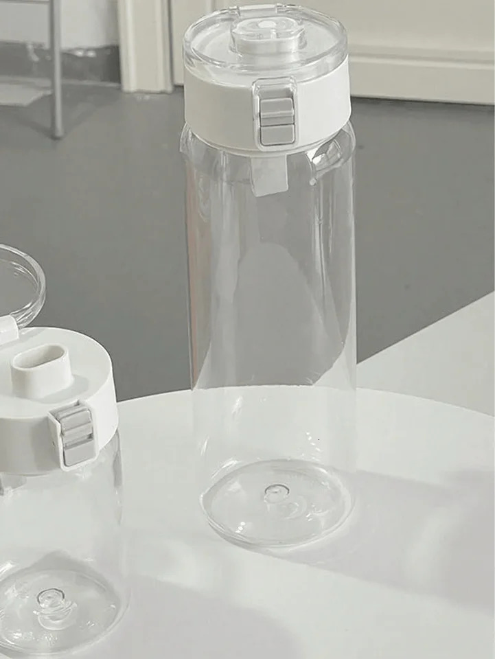 1pc Portable Sports Fitness Large Capacity Transparent Cup Outdoor Travel Office Essential Water Bottle 250715