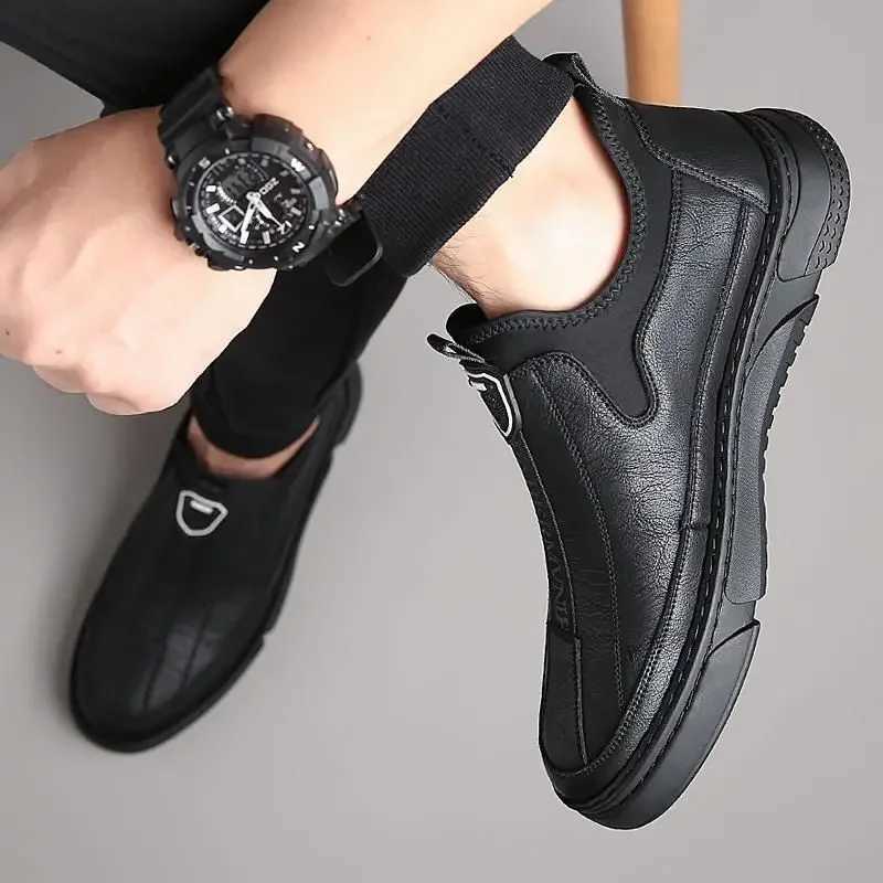 Soft Mens Leather Shoes Business Dress Formal Velvet Moccasin Footwear Offer Mens Casual Shoes High Quality Fashion Low Price PU W250716