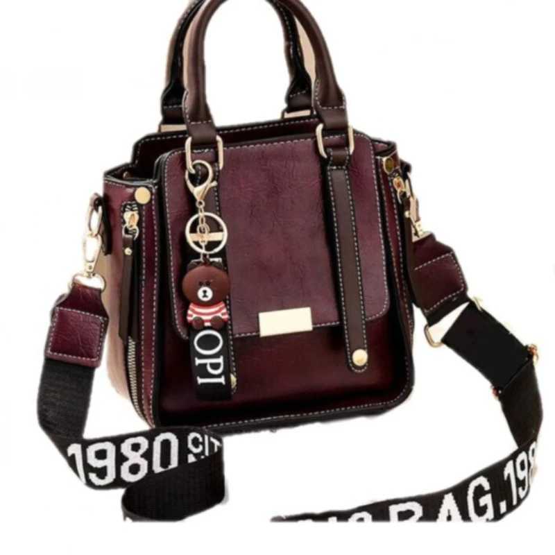 New Womens Handbag Korean Simple and Casual Tote Bag Temperament Ladies One Shoulder Crossbody Bag Small square bag
