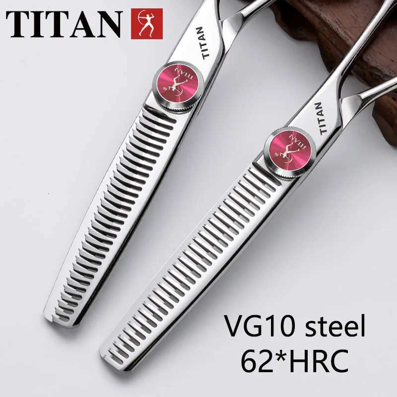 TITAN Professional Hairdressing Scissors Barber Cutting Thinning Hair Tool VG10 Steel 6.06.5inch Salon Cut Tools W250716